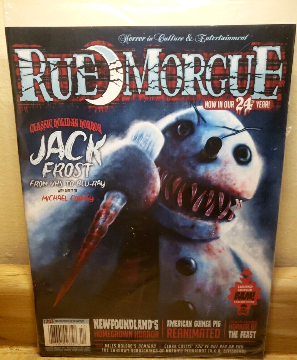 Rue Morgue #203 Nov/Dec 2021 Jack Frost - BAM! Box Limited Edition Variant Cover